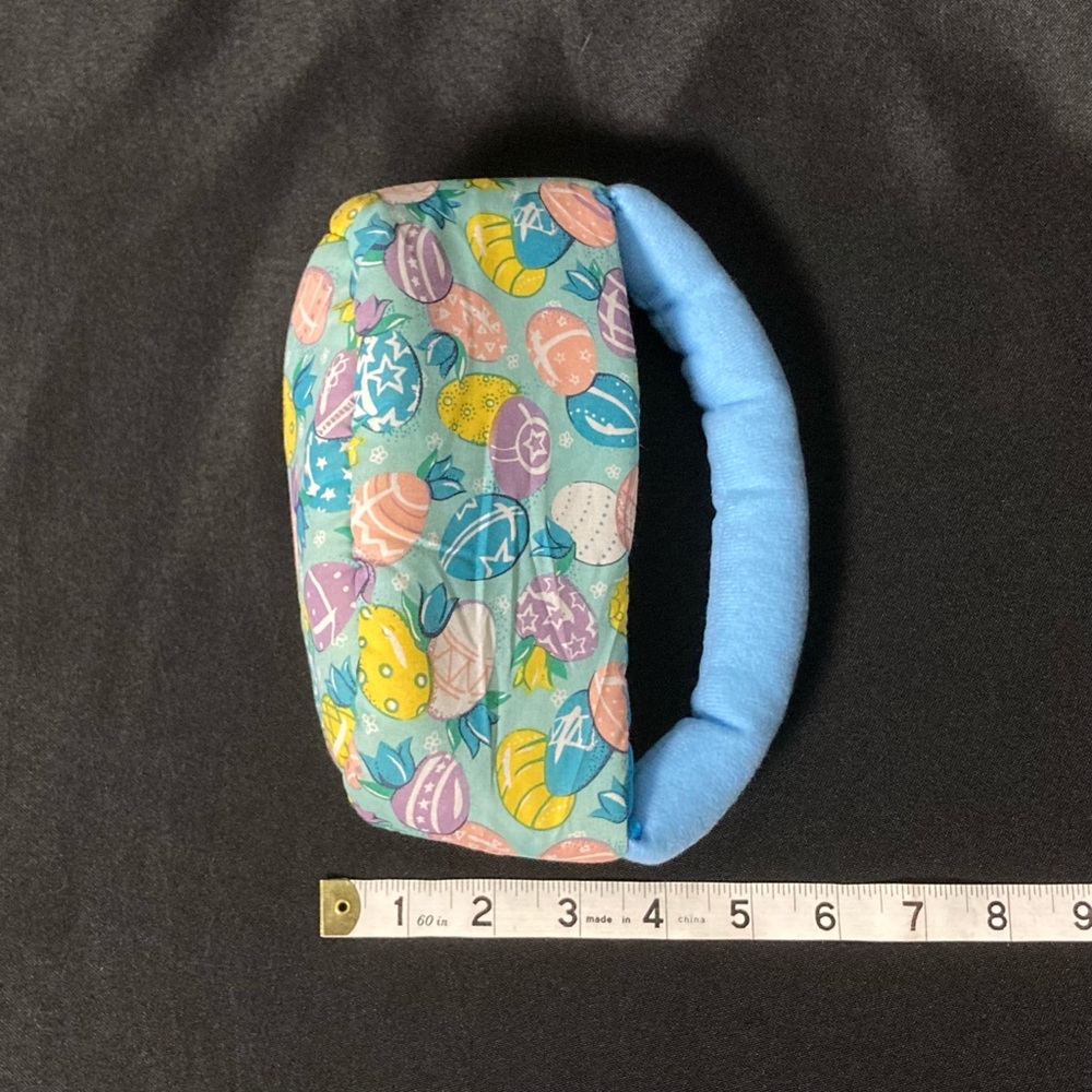 Vintage Miles Kimball Mini Pastel Easter Egg Pattern Pillow Cloth Basket Purse - Picture 13 of 13
